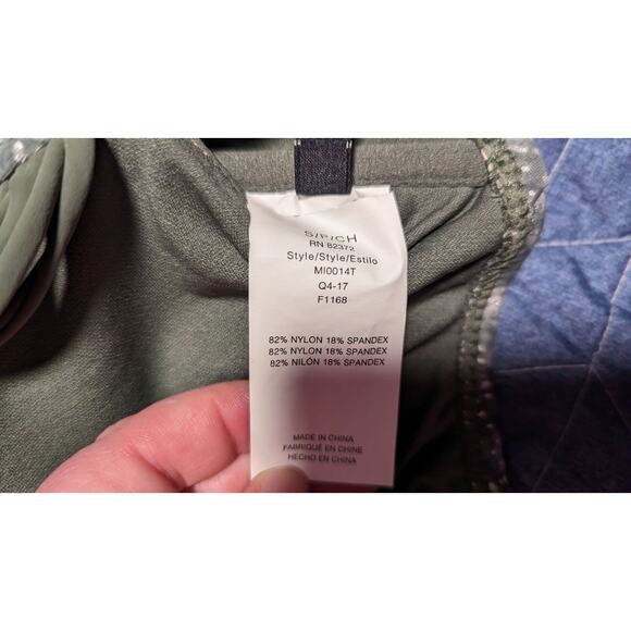 NEW Ibiza Swim Size S Tankini with Macrame Back Detail PADs included Green - Picture 6 of 9